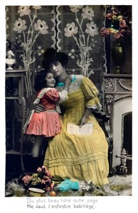 Das schönere Buch, französische Postkarte, um 1900 von Unbekannt