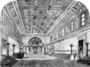 Der neue Ballsaal im Buckingham Palace, 1856 von Unbekannt