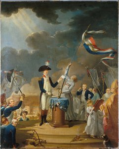 Der Eid von La Fayette beim Fest der Föderation, 14. Juli 1790