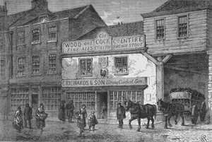 Die alte Cock Tavern, 4 Tothill Street, Westminster, London, 1875-1878
