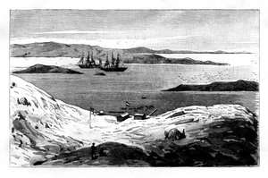 Der Hafen von Angra Pequena, Namibia, 19. Jahrhundert
