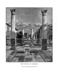 Die Ruinen von Pompeji, Italien, 19. Jahrhundert