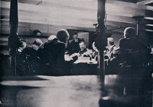 Die Szene auf der Victory während des Kriegsgerichts, 1906