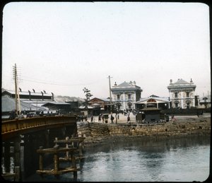Der Bahnhof, Yokohama, Japan von Unbekannt