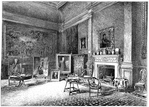 Das Atelier von John Everett Millais, ca. 1880-1882 von Unbekannt