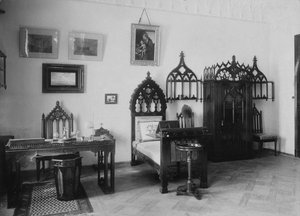 Das Arbeitszimmer im Maryino-Herrenhaus, frühe 1920er von Unbekannt
