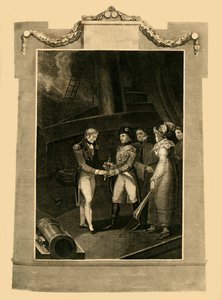 Die Kapitulation von Buonaparte an Bord der Bellerophon von Unbekannt