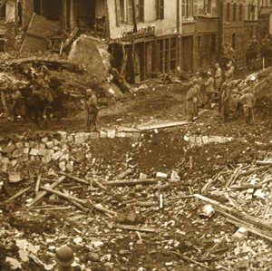 Die Einnahme von Ham, Nordfrankreich, 1917