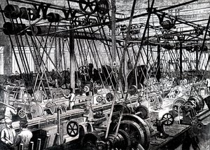 Die Werkzeug- und Drehmaschinenwerkstatt der Robert Stephenson and Company von Unbekannt