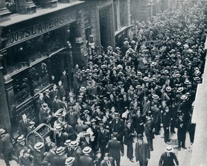 Die Kriegskrise in der Stadt: Die Schließung der Londoner Börse, 1914