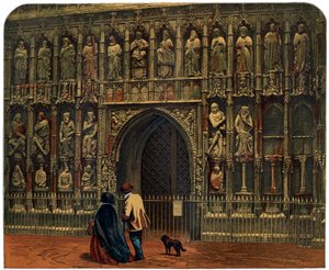 Westfassade, Exeter Kathedrale, 19. Jahrhundert von Unbekannt