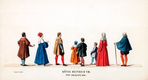 Theaterkostümentwürfe für Shakespeares Stück, Heinrich VIII, 19. Jahrhundert