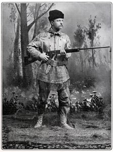 Theodore Roosevelt, amerikanischer Soldat und Politiker, ca. 1898 von Unbekannt