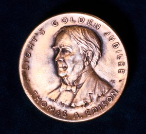 Thomas Alva Edison, amerikanischer Physiker und Erfinder, 1929 von Unbekannt