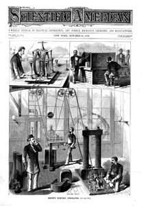 Thomas Edisons Generator für elektrisches Licht in seinem Haus in Menlo Park, New Jersey, USA, 1879 von Unbekannt