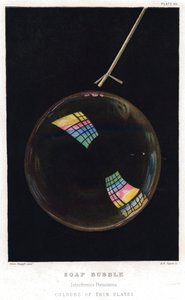Thomas Young 1773-1829, Dünne Filme illustriert durch Seifenblase, 1872