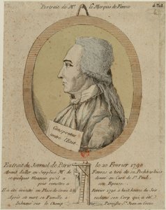 Thomas de Mahy, Marquis de Favras 1744-1790. Aus dem Journal de Paris vom 20. Februar 1790, 1790