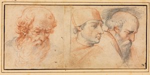 Drei Kopfstudien, 1600er Jahre