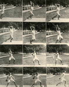 Diskuswurf ohne Drehung, 1908 von Unbekannt
