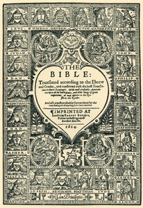 Titelseite der Genfer Bibel, 1614, 1943 von Unbekannt
