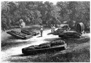 Gräber der Gond-Rajas, Chanda, Zentralindien, 1875 von Unbekannt