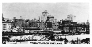Toronto vom See aus, Kanada von Unbekannt