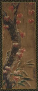 Baum, Herbstrebe und Schnee, Edo-Zeit, 1615-1868 von Unbekannt