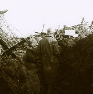 Schützengräben, Cornille, Frankreich, um 1914-1918
