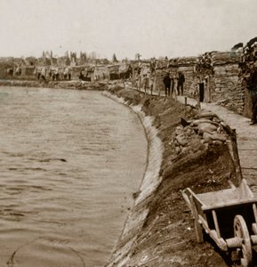 Schützengräben in Nieuwpoort, Flandern, Belgien, ca. 1914-ca. 1918
