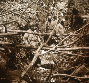 Schützengräben vor Fort Souville, Nordfrankreich, um 1914-1918