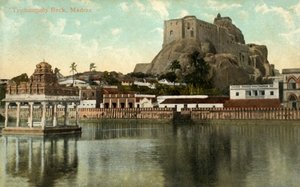 Trichinopoly-Felsen, Madras, 1917