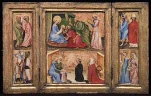 Triptychon mit der Anbetung der Könige von Unbekannt