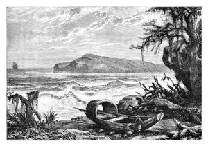 Turtle Island, Ansicht am Mündungsbereich der Drei Flüsse, um 1890 von Unbekannt