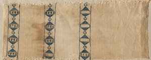 Zwei Fragmente eines Schals oder Kopfschmucks, 1300er