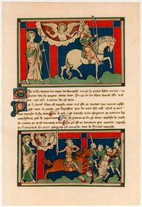 Zwei der Reiter der Apokalypse, frühes 14. Jahrhundert von Unbekannt