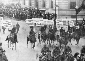US 1. Armee in der Siegesparade, New York, USA, 10. September 1919 von Unbekannt
