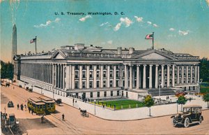 US-Finanzministerium, Washington, DC, ca. 1920er Jahre von Unbekannt