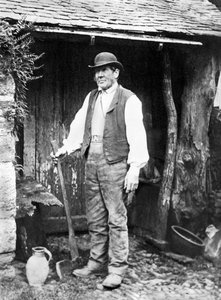Vereinigtes Königreich: Ein Waldläufer aus Devon. ca. 1890