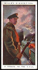 Vereinigtes Königreich: Eine von vierundzwanzig Zigarettenkarten, veröffentlicht 1917 von der Imperial Tobacco Company als Tribut an die Kriegsanstrengungen der militärischen und zivilen Kräfte von Unbekannt