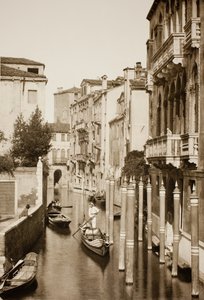 Ohne Titel II 41 [Gondel auf Kanal, Venedig] von Unbekannt