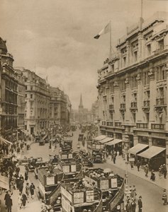 Oberer Teil der Regent Street, Das Paradies der Londoner Käufer, um 1935 von Unbekannt