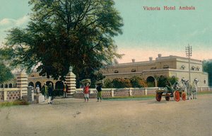 Victoria Hotel Ambala, um 1900 von Unbekannt