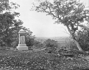 Blick vom Culps Hill, Gettysburg, Pennsylvania, USA, um 1900 von Unbekannt