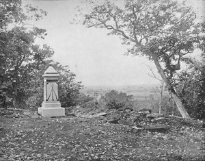 Blick vom Culps Hill, Gettysburg, Pennsylvania von Unbekannt