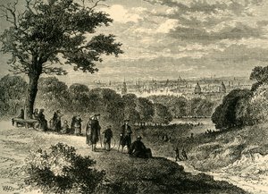 Blick vom One-Tree Hill, Greenwich Park, 1846, um 1878 von Unbekannt