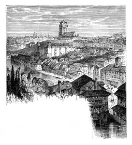 Ansicht in Bern, Schweiz, ca. 1888