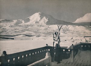 Blick auf Finse, Bergenbahn, 1914