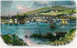 Blick auf Halifax, Nova Scotia, ca. 1870 von Unbekannt