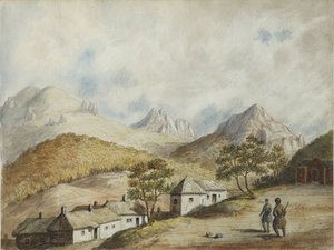 Ansicht von Zheleznovodsk, 1842