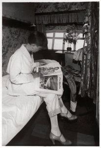 Ansicht einer Passagierkabine an Bord des Zeppelins LZ 127 Graf Zeppelin, 1933 von Unbekannt